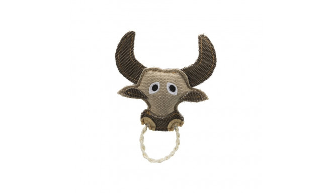 Toy for cats bull with rope ring, 16 cm