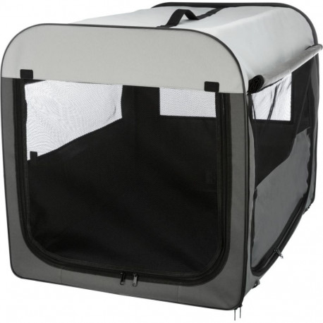 Mobile kennel, M–L: 70 × 75 × 95 cm, dark blue/light blue