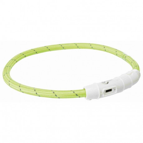 Vilkur-kaelarihm Flash light ring USB XS-S 35cm roheline