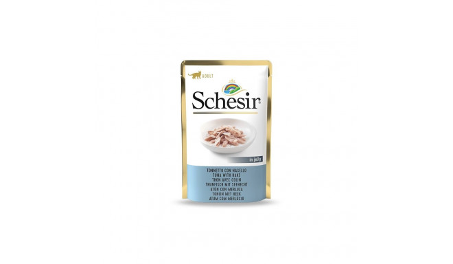 Schesir тунец + хек в желе 85г влажный корм для котов