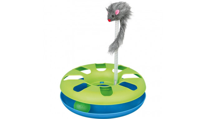 Игрушка для кошек Crazy Circle с плюшевой мышкой, ø 24 × 29 см