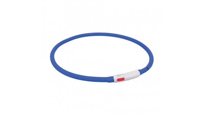 Safety collar Flash light ring USB XS-XL 70cm/10mm blue