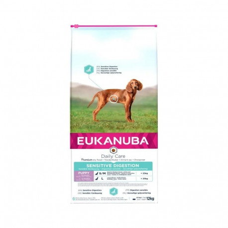 Daily Care Dry dog food for puppies with sensitive digestion 12kg, Eukanuba