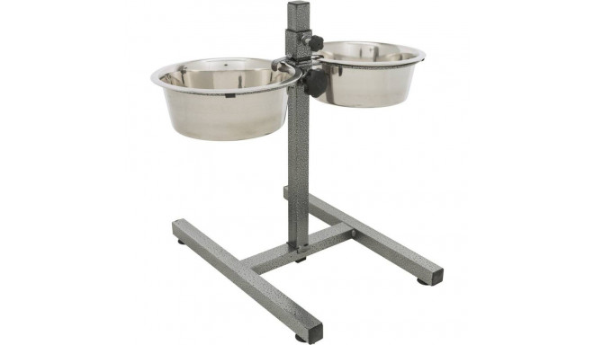Roostevabast terasest kausside komplekt tõstetud alusega Dog bar, 2 × 1,8 l/ø 20 cm