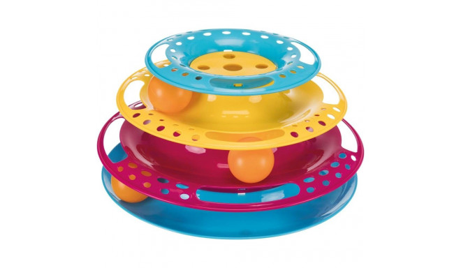 Toy for cats circle tower - catch the balls, plastic, ø 25 × 13 cm