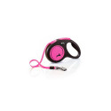 Walking leash New Neon M ribbon 5m pink