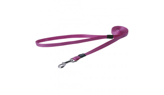 Utility small 11mm Nitelife fixed dog lead, pink reflective, Rogz