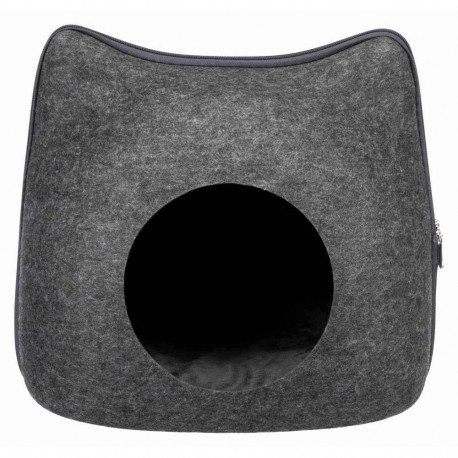Cat cuddly cave, felt, 38 × 35 × 37 cm, anthracite