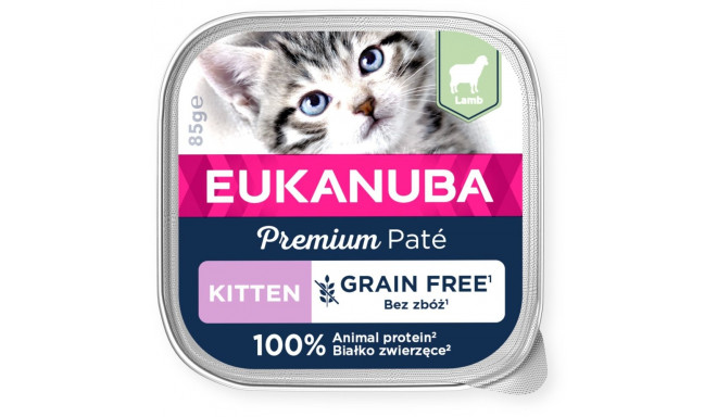 EUKANUBA Kitten lambalihaga märgtoit kassipoegadele 85 g