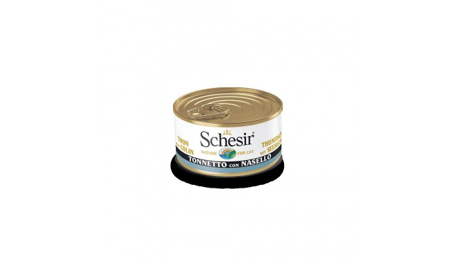 Schesir tuna + hake in jelly 85g wet food for cats