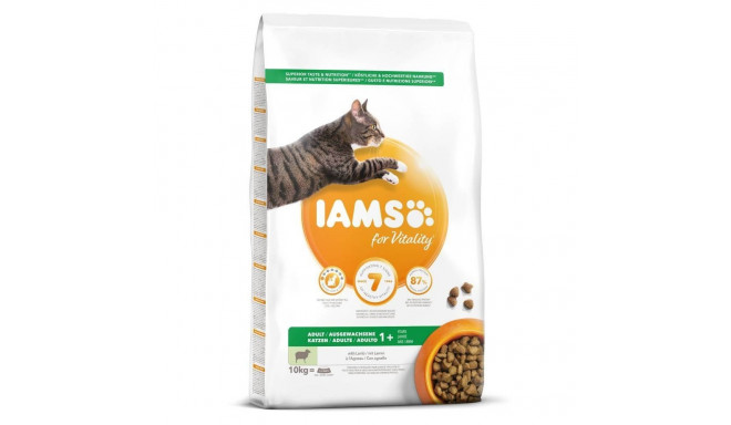 Kuiv täissööt IAMS CAT Adult lambalihaga 10kg kassidele