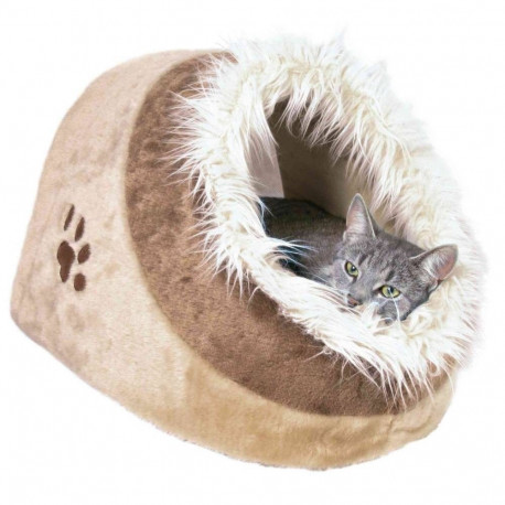 Koobas Minou cuddly cave, 35 × 26 × 41 cm, beež/pruun