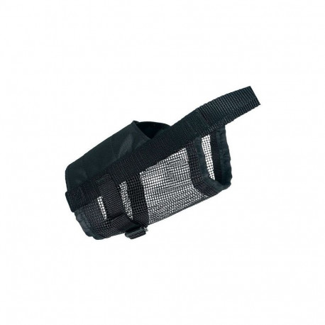 Muzzle with net insert, polyester, L, black
