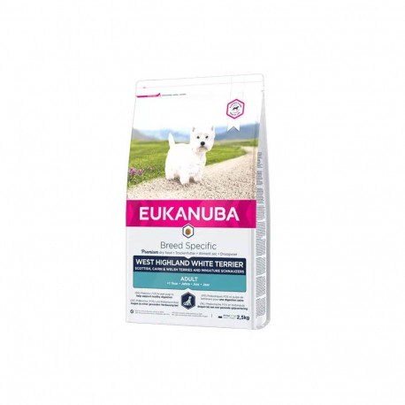 Adult chicken for west highland white terriers 2.5 kg Eukanuba Dry dog food Photopoint.lv