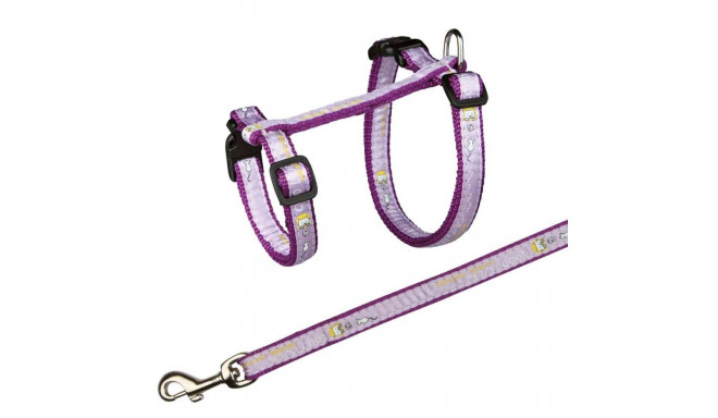 Cat harness with leash, XL, nylon, 34–57 cm/13 mm, 1.20 m