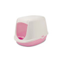 Cat litterbox Duchesse 44,5x35,5x32cm white/pink