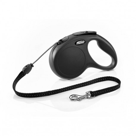 Walking leash New Classic cord 5m M black, Flexi