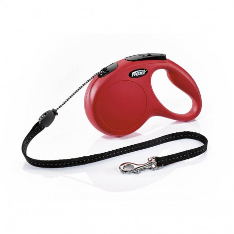 Walking leash New Classic cord 5m M red, Flexi