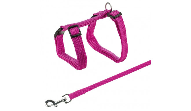 Cat harness with leash, nylon, 22–42 cm/10 mm, 1.25 m, Trixie