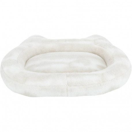 Nelli bed, cat shape, 58 x 53 cm, white-taupe, Trixie