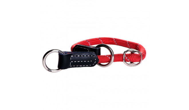 Rope Medium 9mm Adjustable Neck Size 35-40cm Dog Collar, Red Reflective, Rogz