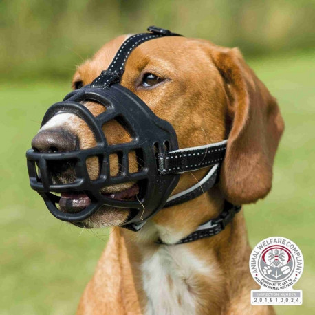 Muzzle flex muzzle, silicone, l, black, Trixie