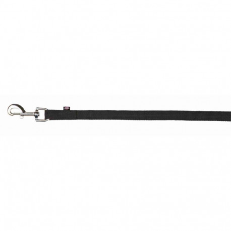 Tracking leash, flat strap, 5 m/20 mm, black