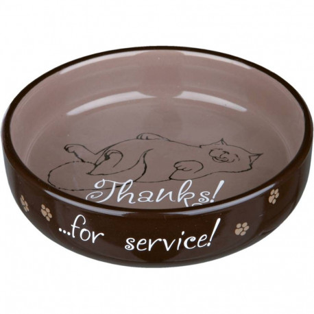 Cat bowl for short-nosed breeds, ceramic, 0.3 l/ø 15 cm