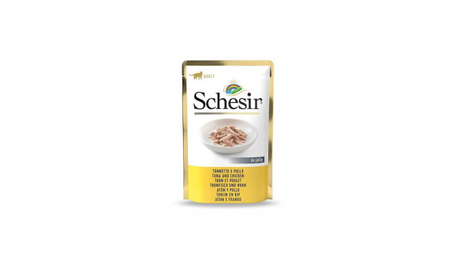 Tuna + chicken fillet in jelly 85g wet food for cats, Schesir