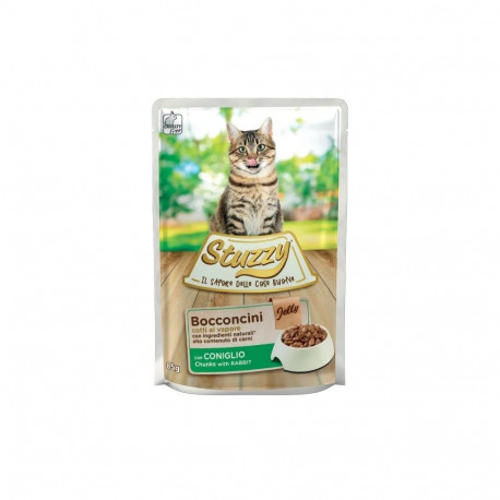 Complete (wet) feed  cat 85gr. pouch rabbit, Stuzzy