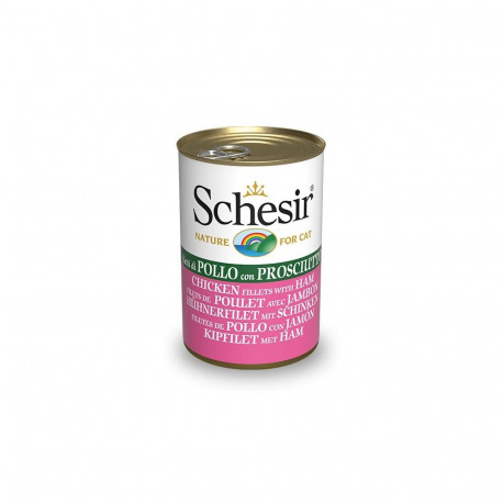 Chicken fillet + ham in jelly 140g wet food for cats, Schesir