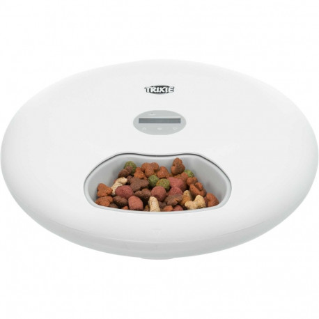 Tx5+1 automatic food dispenser, 6 × 0.18 l/ø 32 × 8 cm, white, Trixie