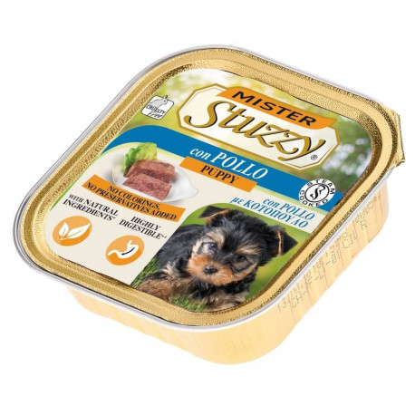 Complete (wet) feed  dog 150gr. alu tray puppy, Stuzzy