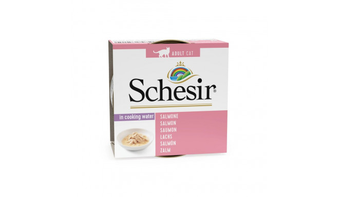 Salmon in cooking water 85g wet food for cats, Schesir