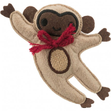 Žaislas katėms beždžionė, audinys, katžolė, 12 cm, Trixie