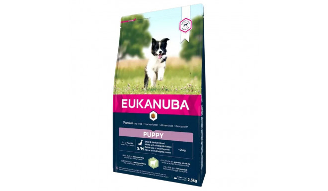 EUKANUBA Puppy с бараниной и рисом мелким и средним собакам 2.5 кг