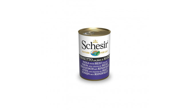 Tuna + beef fillet in jelly 140g wet food for cats, Schesir