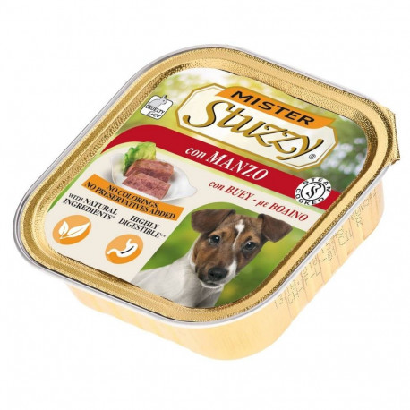 Complete (wet) feed dog 150gr. alu tray beef, Stuzzy
