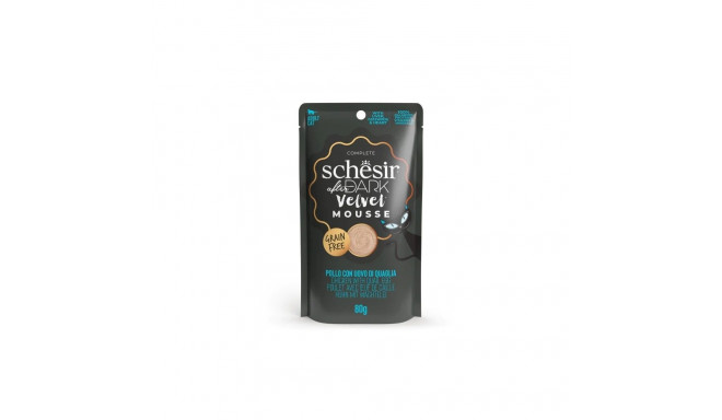Peale tumedat kana + vutimunavaht märgtoit kassidele 80g, Schesir