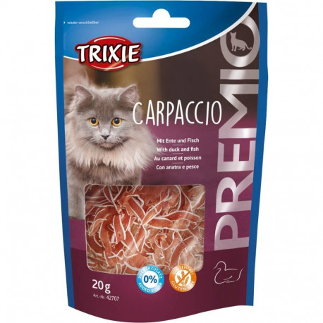 Treat for cats Premio Carpaccio with duck and fish, 20 g