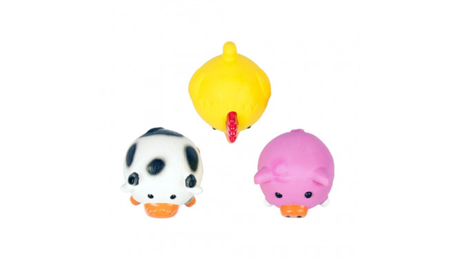 Latex ball chicken/cow/pig, toy for dogs