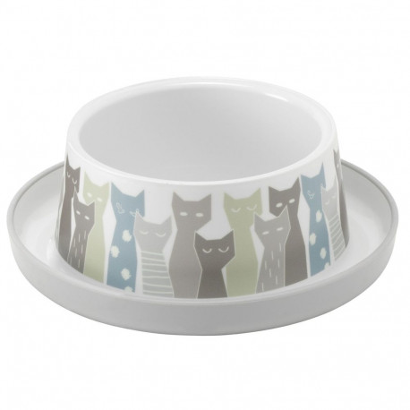 Trendy dinner bowl nr 1 - 350 ml, maasai grey/white
