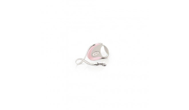 Walking leash Style S Ribbon 3m, rose, Flexi
