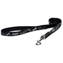 Leash Rogz Fancy Dress L 20mm, black bone pattern