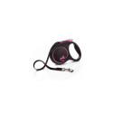 Jalutusrihm Black Design L Ribbon 5m, roosa, Flexi