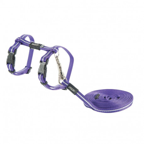Cats harness&lead AlleyCat XS, purple, Rogz