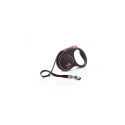 Jalutusrihm flexi Black Design S Lint 5m roosa