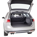 Automobilio bagažinės dangtis, 1,20 × 1,50 m, juodas