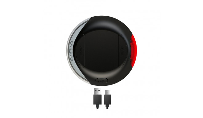 LED lighting system, black, rechargeable, Flexi