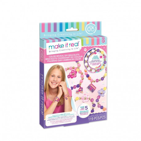 MAKE IT REAL Käevõrude valmistamise komplekt Värvimuutvad helmed -